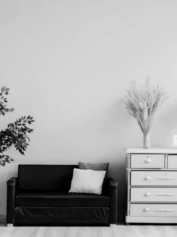 Monochrome editorial spread